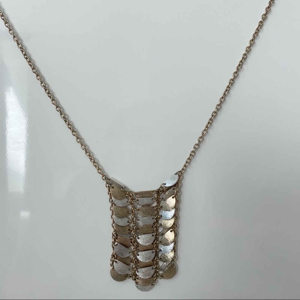Mixed Metal Long Necklace